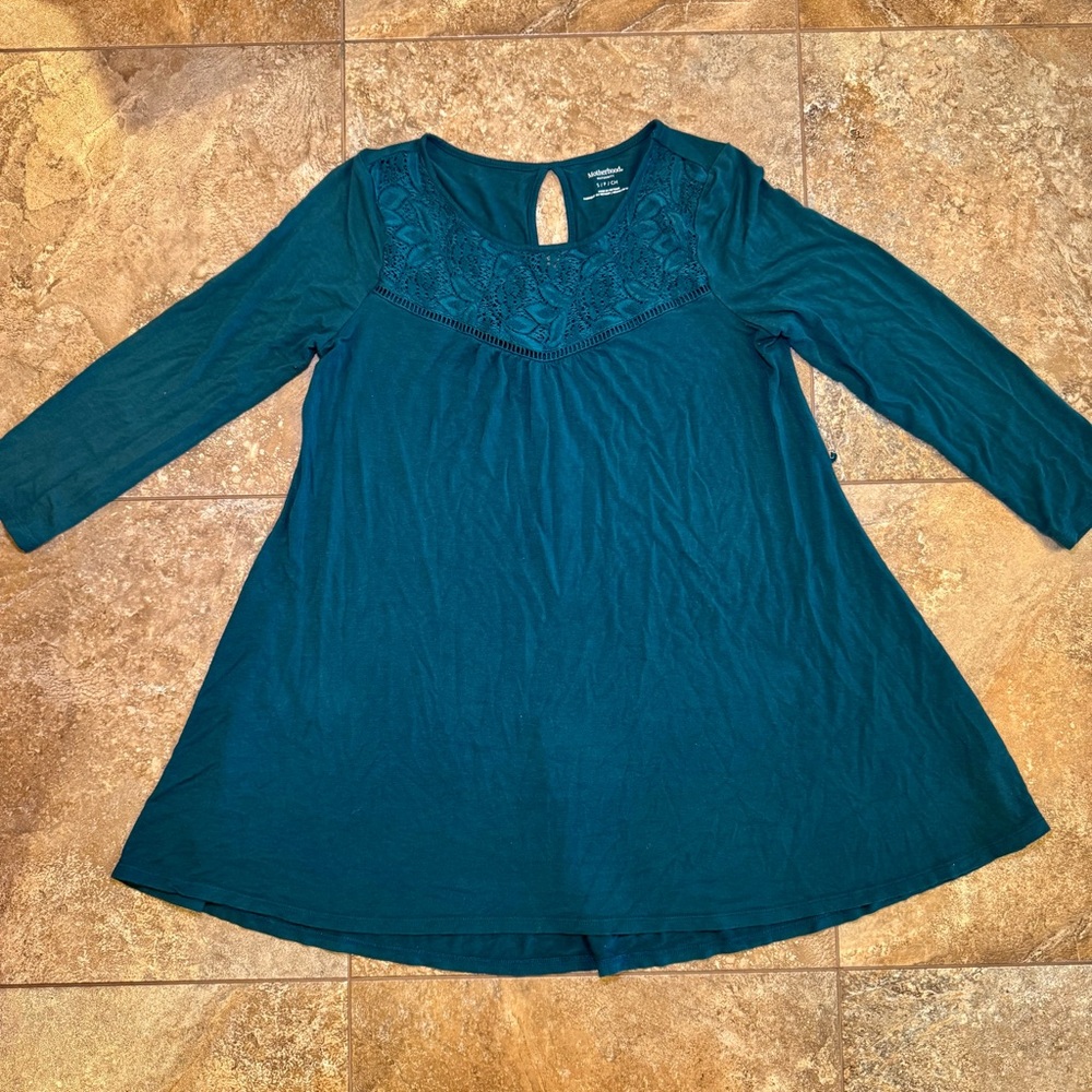 Teal Maternity Top